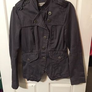 TOPSHOP Gray Moto Jacket